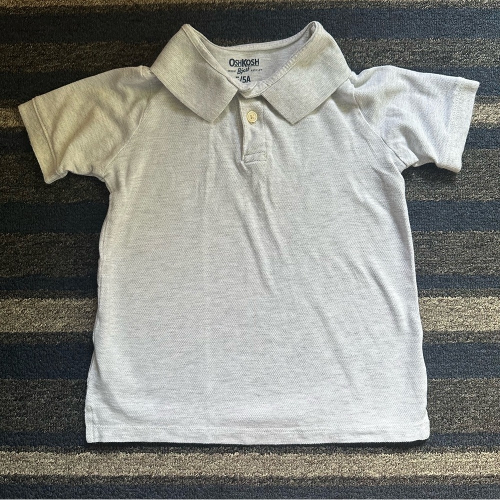 Oshkosh B’gosh Boys Gray Polo Shirt Size‎ 5